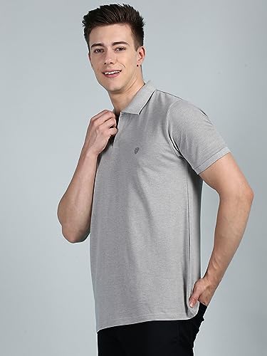 Image of Lux Cozi Men Cotton Solid Regular Fit Polo Shirt