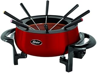 Oster FPSTFN7700R-033 Fondue Pot with Forks, Red