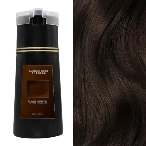 Champú Para TeñIr El Cabello A Base De Hierbas, Tinte Para El Cabello 3 En 1, Tinte Para El Cabello De Cobertura Total, Suave, No Irritante, Nutre El Cabello, Unisex, Todo Tipo De Cabello
