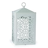 Material: Metall Candle Warmers SCROLL Laterne Kerzenwärmer für Duftkerzen im Glas weiß