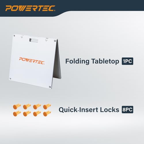 POWERTEC Arachni-Flex 24" x 48" Waterproof PVC Foldable Workbench Tabletop – Portable Work Surface for Wet and Dry Applications with Quick-Insert Locks (72188) by POWERTEC - Image 3