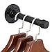 Sumnacon 4 Pcs 7.7 Inch Industrial Pipe Clothes Bar - Heavy Duty Rustic Metal Coat Hanger with Screws, Wall-Mounted Garment Holder Rack for Bedroom/Bathroom/Cabinet/Boutique/Clothing Store, Black