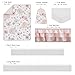 Sweet Jojo Designs 6-Piece Baby Crib Bedding Set (Pink/Grey Boho Floral) for Girls, Infants/Nursery incl. Blanket, Fitted Sheet, Skirt, BreathableBaby Breathable Mesh Crib Liner (Watercolor Polka Dot)