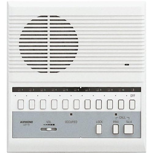 LEF-10 10-Call Master Station – Open Voice Intercom Master with Selective Calling for Up to 11 Stations