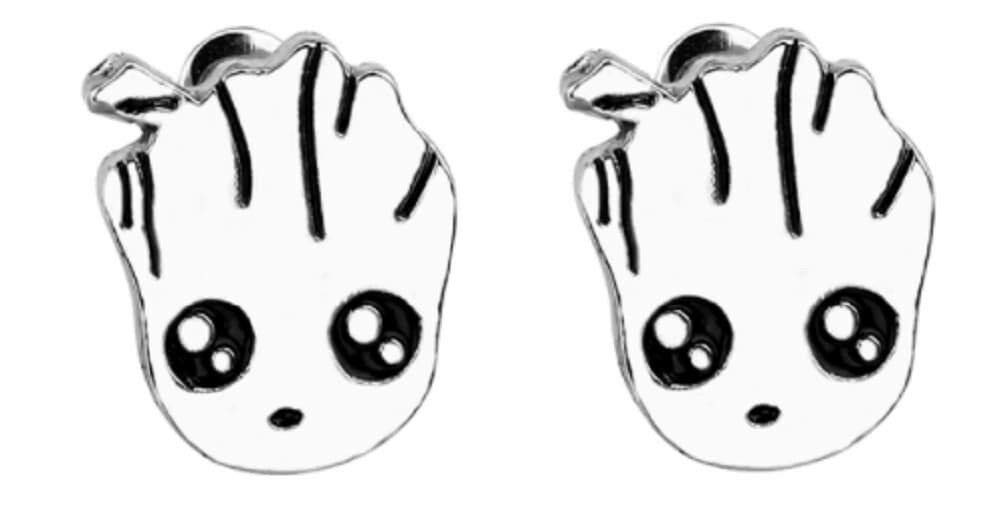 Guardians of the Galaxy Baby Groot Metal Enamel Stud Earring