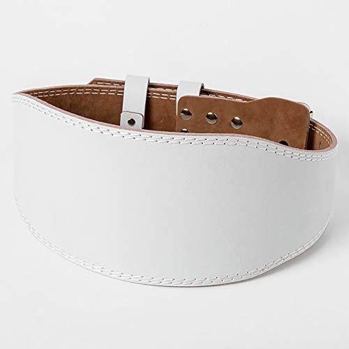 Ceinture de levage de poids blanche M pour powerbuilding lourd
