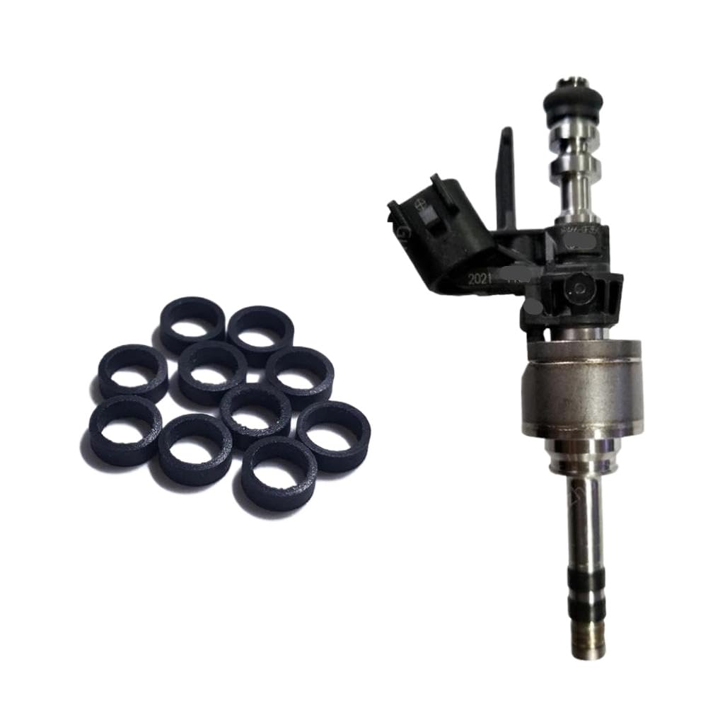 Fuel Injector Seal Ring Kit 50 100 200 500 PCS PTFE 6.4x5x2.8MM Replacement for 1100200XEC05 GDI Compatible with Great Wall(50pcs)