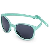 KI ET LA - WAZZ - Lunettes de Soleil Bb 1-2 ans Norme CE - Protection UV Totale - Ultra Lgres - Souples - Incassables - Filtre Lumire Bleu - Marque Franaise