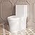 DeerValley One-Piece Toilet, Luxurious Skirted Toilet with 17.24" ADA Chair Height, High-Efficiency MAP 1000g Flush, and Dual Flush 0.8/1.28 GPF, Modern Toilet Bowl for 12" Rough-In