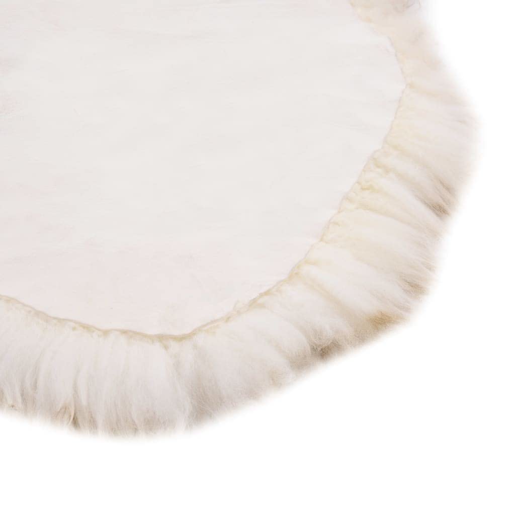 Tapis en peau de mouton véritable - 180 x 60 cm - Marron chiné - Tapis à poils longs avec poils de 5 à 7 cm - Fourrure naturelle douillette pour salon, chambre à coucher ou comme jeté de