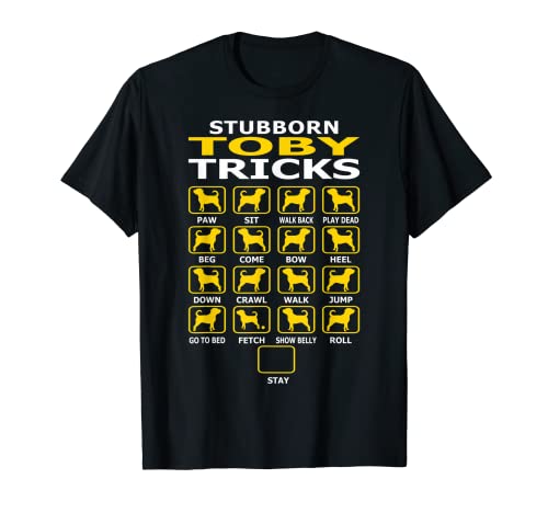 Stubborn Toby Puggle Dog Tricks Pet Lovers Regalo Camiseta