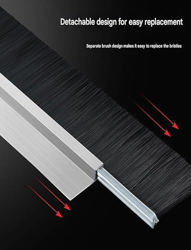 Tira de cepillo de aluminio Double H con nailon TLE de alta durabilidad 4