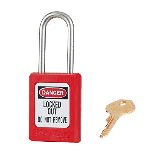 Image of Lockout Padlock, KD, Red, 3 /16 in. Dia.