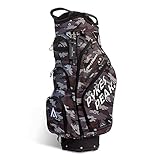 PYKES PEAK（パイクスピーク） キャディバッグ(カートタイプ)【軽量 2.4kg / 9.5 型 / 47インチ対応】14分割 ゴルフバッグ レディース メンズ【CAMO-MILITARYGREY】