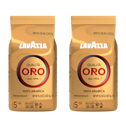 Lavazza Qualita Oro Italian Coffee Whole Beans 2lb Pack Of 2