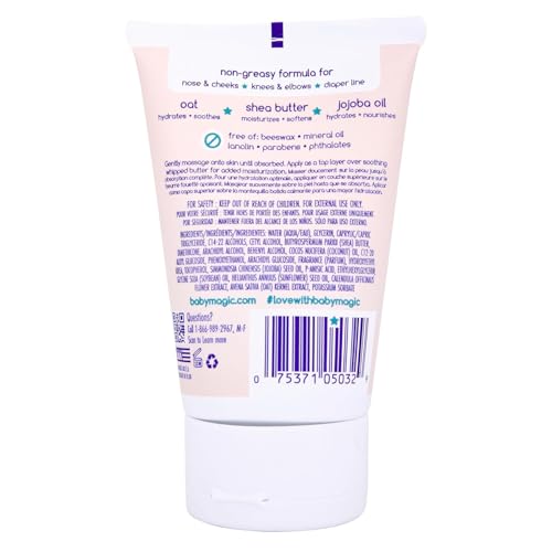 Image of Baby Magic Soothing All-Over Balm, Vanilla & Oat, 4 Fl Oz | Skin Moisturizer for Face, Body & Bum, Hypoallergenic, Dermatologist & Pediatrician Tested