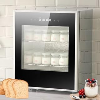 Electric Dough Proofer Machine with Humidity and Temperature Control - Ideal for Bread, Yogurt, Rice Wine, and Natto with Timer Function