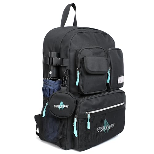 Image of FIREFIRST x Hatsune Miku Backpack-Grey,24L-Miku Merch Birthday Gift | Includes a Mini Storage Pouch,Miku Anime Backpacks for Outdoor,Travel,Concerts,Miku Cosplay,with Computer Compartment