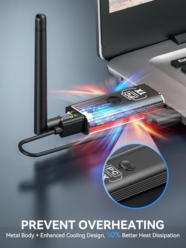 Image of ETZIN 150M HDMI Wireless Extender 1 TX up to 4 RX 1080P 60Hz 5.8GHz Audio Video Transmitter Receiver for TV Box to Multiple for Streaming Video from Laptop,Pc,TV Box to Monitor,TV,Projector EPL-1546WA