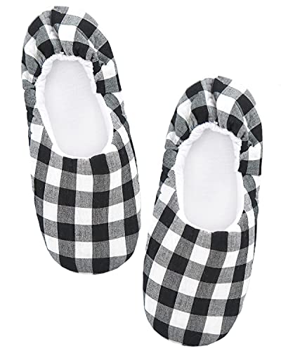 Panda Bros Women's Ballerina House Slippers,Anti-Skid Comfy Warm Ballet Style Slippers