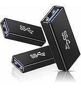 Basesailor USB Female to Female Adapter (3-Pack), USB 3.0 Female to Type A Female 3.0 Cable Coupl...