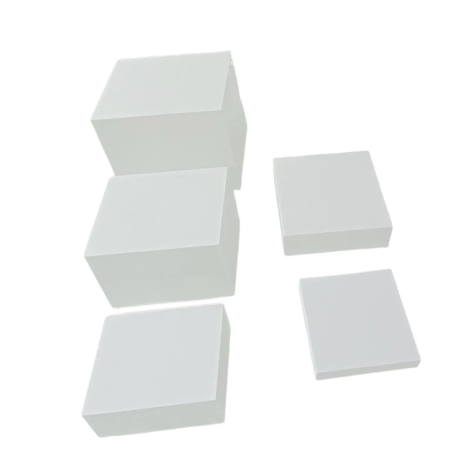 Zymjzbetic Buffet Riser 5 Pieces Buffet Riser Display Risers Cube Nesting for Food Brunch Birthday Party Cupcake Wedding for Food Display