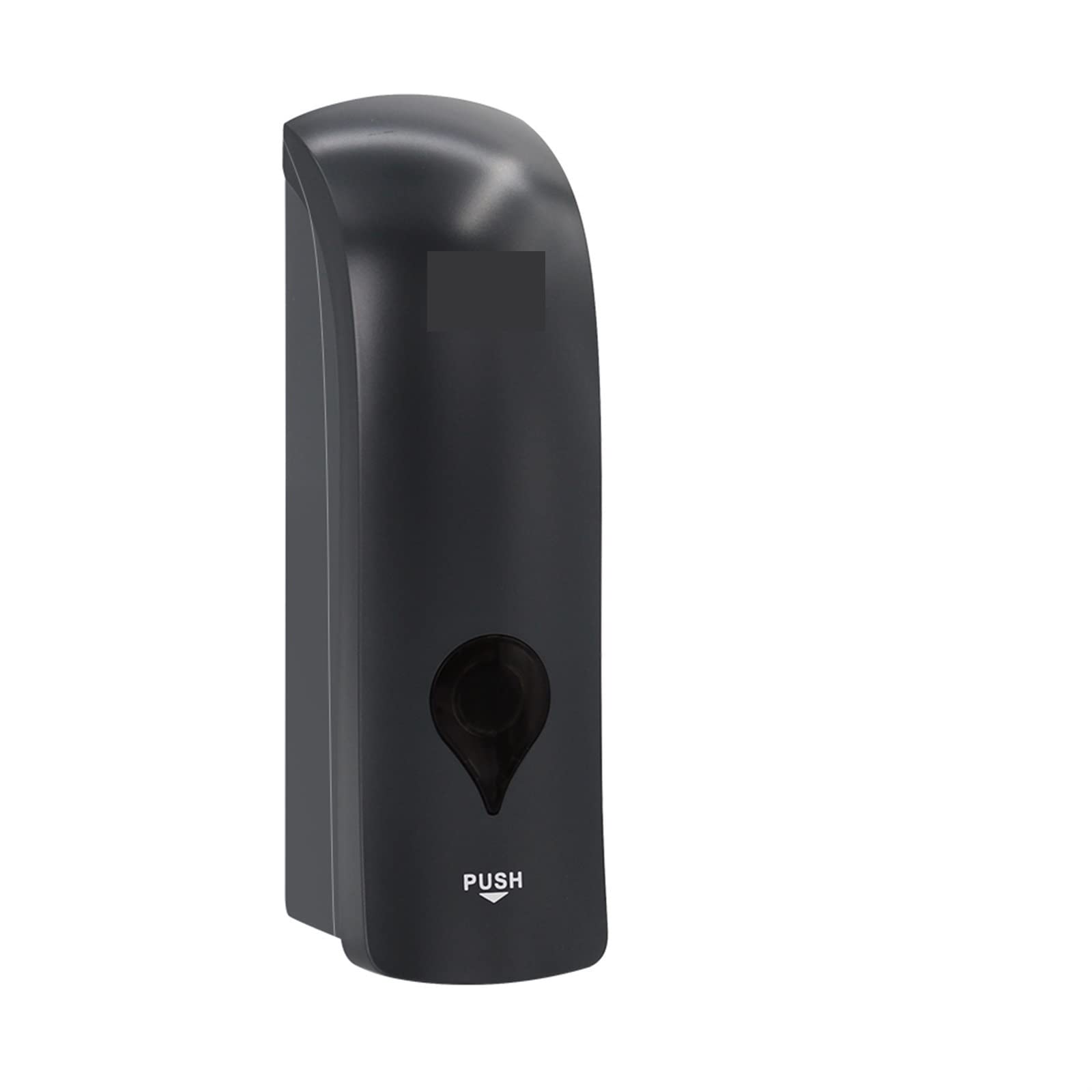 Dispensador de jabón manual montado en la pared color negro para champú y loción