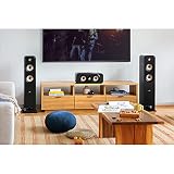 Polk Audio Signature Elite ES50 wysokiej rozdzielczości głośnik HiFi do kina domowego, certyfikat Hi-Res, kompatybilny z Dolby Atmos i DTS:X (sztuk), czarny