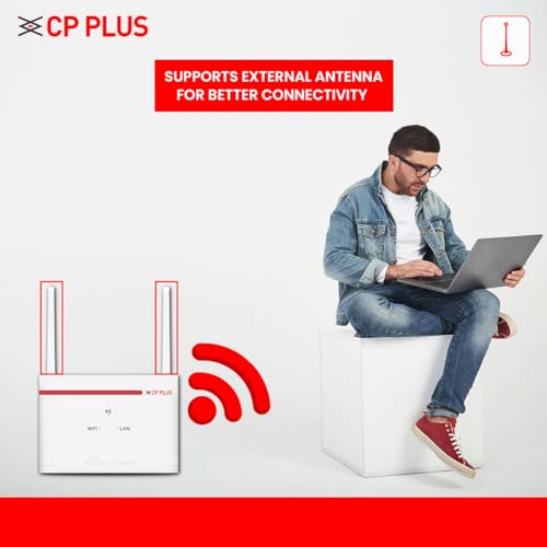 CP Plus 4G SIM Card Wi-Fi Router with High Speed 4G Internet & Wider Wi-Fi Coverage |Support External Antenna | Support Reset, WPS Button -... - Image 4
