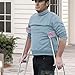 Gomyblomy Purple Marble Butterfly Padded Covers for Underarm Crutch Soft Pads for Armpit and Hand Grip Washable Breathable Padding Easy Installation Crutches Handle Cushion Covers