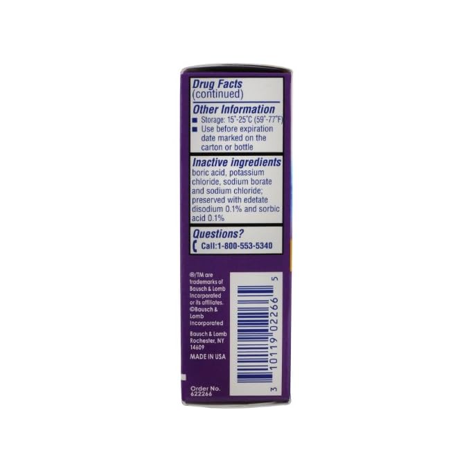 Bausch + Lomb Soothe Lubricant Eye Drops, Hydration, 0.5 Ounce/15 ml