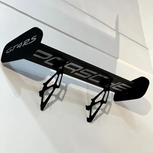 Image of GT4 RS Spoiler Shelf - 27 Inches Long Wall Mounted Car Spoiler Shelf for Home, Office, Garage | Race Car Inspired Display Shelf | Automotive Decor, Motorsports Furniture (GT4 RS - Small)