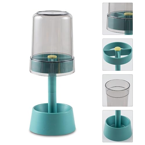 Image of FreshDcart Bathroom Brush Holder| FDCA619 2-in-1 Toothbrush Stand & Toothpaste Organizer | Plastic Brush Holder with 3 Compartments & Cover | Multicolor | Pack of 1