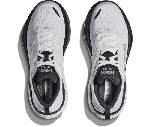 Image of HOKA Men's Bondi 8 Sneaker, White /Black, 8