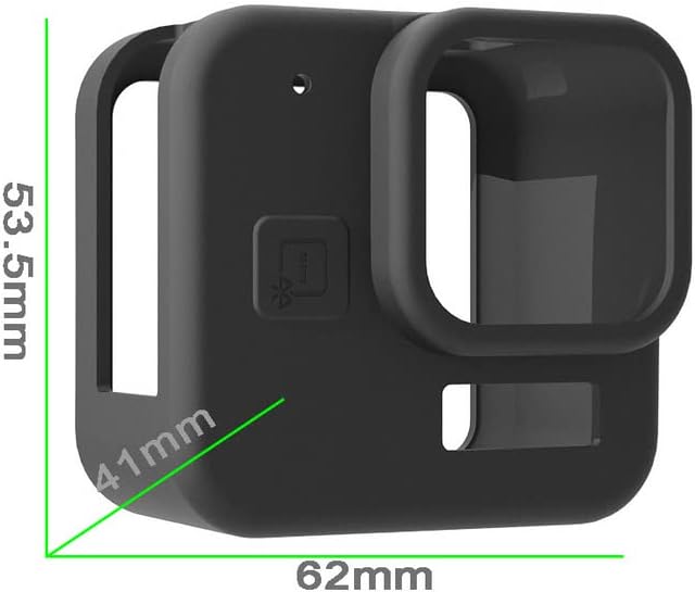 Miniatura 5 de Coyktonty - Funda de silicona para Gopro Hero 11, color negro, antiarañazos, resistente al polvo, cubierta protectora duradera (negro)