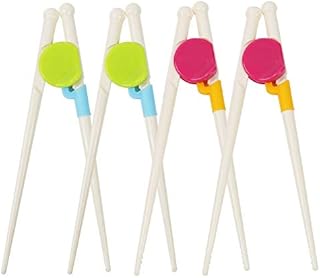 HAKACC Kids Training Chopsticks, 4 Pairs of Children Chopsticks Reusable Learning Chopsticks for Kids Toddlers Adults Right Left Chinese Christmas Party