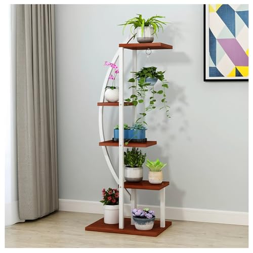 Étagère à plantes métal pour optimiser les petits espaces du salon