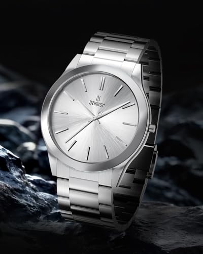 Image of Mens Watch,Minimalist Fashion Watches for Men Waterproof Quartz Watch Business Dress Men's Stainless Steel Watch -Best Gift for Mens