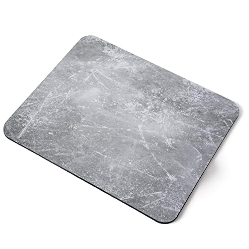 Computer Mouse Mat Pad - BW - Blue Ice Texture Frozen Water Lake Home Office PC Desk Accessory Flexible Fabric Top Large 5mm Laptop Desktop Printed Art Ergonomic #37518