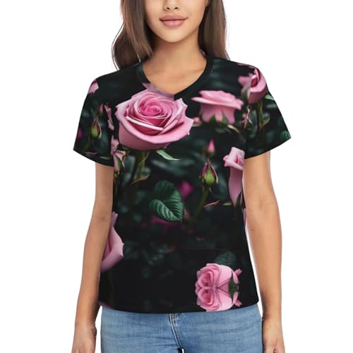 トップス Treat urself Rose accent shirt blouse Rose accent shirt blouse – Treat Ürself