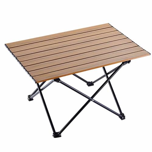 新品)折りたたみアウトドア　アルミローテーブル FIELDOOR アウトドアテーブル 折りたたみ 63×40cm ポータブル