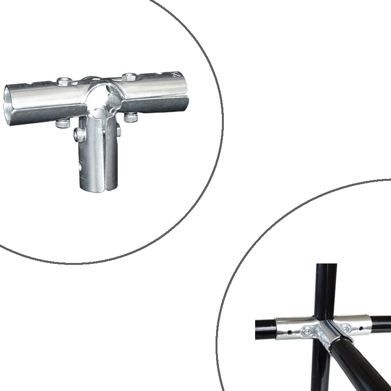 Tubo galvanizado en T, 25 mm, marco de acero, tubo galvanizado, conector en