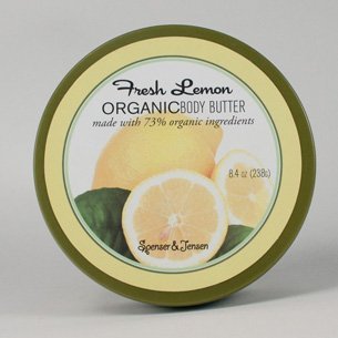 8 Pack Spenser and Jensen Organic Fresh Lemon Body Butter