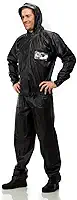 Capa de Chuva Pantaneiro 2701 PVC Com Capuz, Capa de Chuva Impermeável Unissex, Preta, Macacão com Capuz, Material Resistente à Água, para Uso Externo (G)