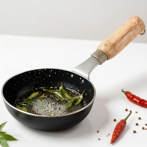 Pure Iron Tadka Pan for Induction with Handle | Small Tadka Pan K...
