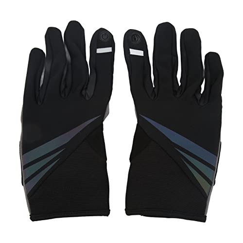 Lylithuif Guantes de Ciclismo cálidos de Invierno con Pantalla táctil, Guantes térmicos a Prueba de Viento con Dedos completos para Hombres y Mujeres, esquí, montañismo, Correr, Acampar, (l)