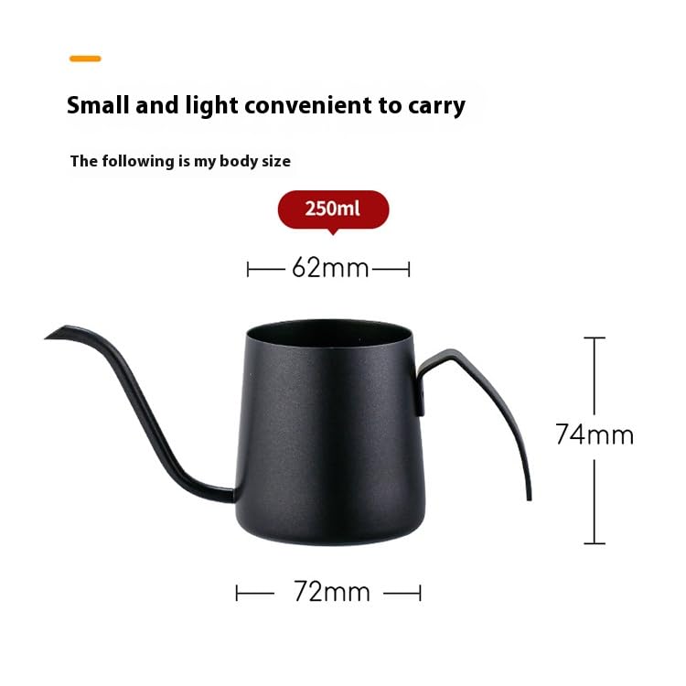 250ml 7-Handle Hand Punch pot Black + Wooden Lid