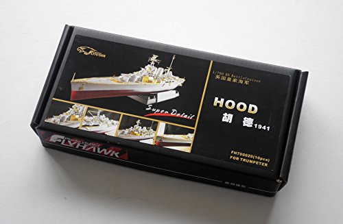 HMS Hood 1941 Flyhawk 1/700 kit détail maquette bateau Trumpeter Pit Road