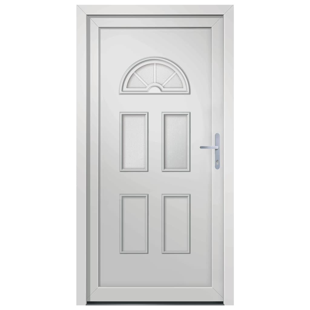 Porte d entrée blanc 98x198 cm PVC