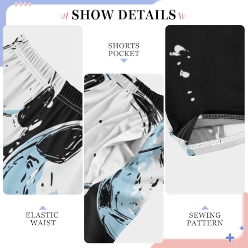 Soccer Balls Boys Long Pants Soft Trousers Elastic Waist Kids Lounge Bottoms with Pockets S-XL4